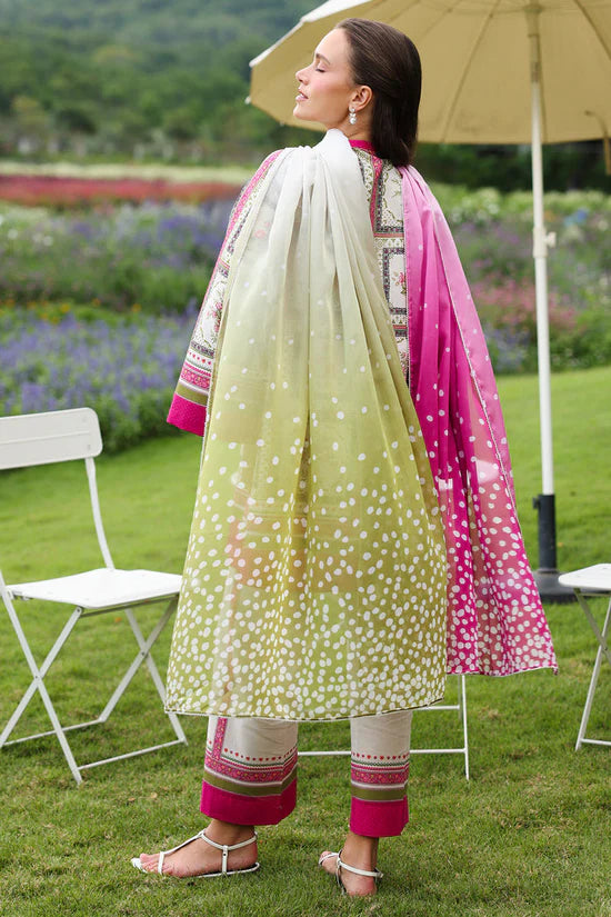 BrandsInn-3PC KHADDAR PRINTED SHIRT WITH KHADDAR PRINTED DUPATTA AND PRINTED TROUSER-BI-2625
