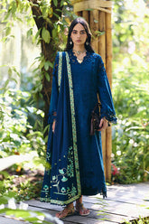 BrandsInn-3PC LAWN EMBROIDERED SHIRT WITH KHAADI NET EMBROIDERED DUPATTA AND TROUSER-BI-4815