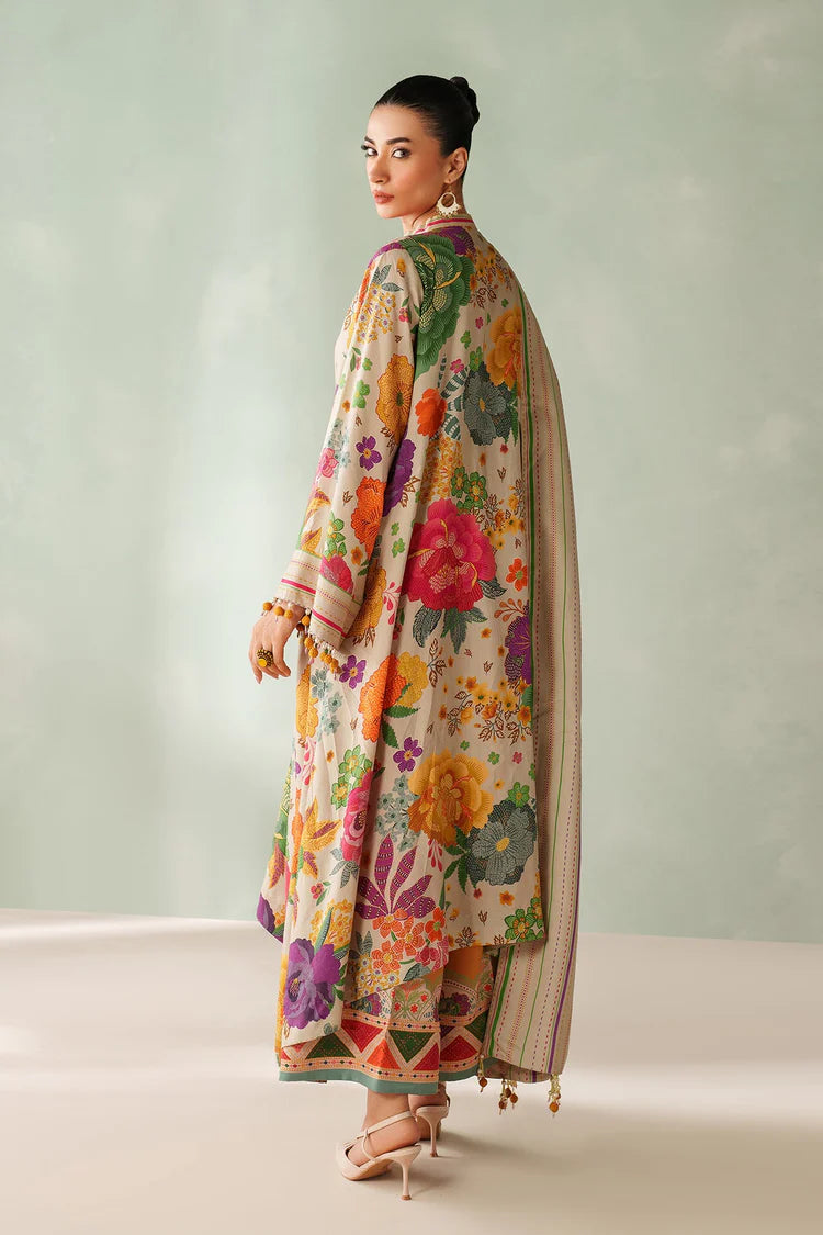 BrandsInn-3PC VISCOSE PRINTED SHIRT WITH VISCOSE PRINTED DUPATTA AND TROUSER-BI-2636