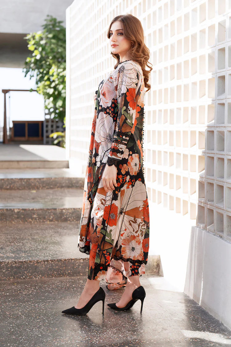 BrandsInn-3PC KHADDAR PRINTED SHIRT WITH KHADDAR PRINTED DUPATTA AND PRINT TROUSER-BI-2623