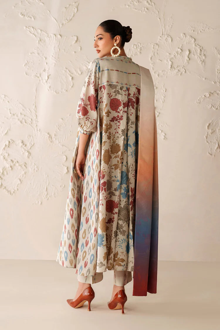 BrandsInn-3PC VISCOSE PRINTED SHIRT WITH VISCOSE PRINTED DUPATTA AND TROUSER-BI-2641