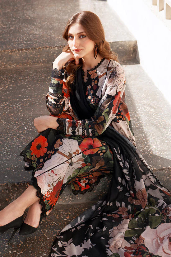 BrandsInn-3PC KHADDAR PRINTED SHIRT WITH KHADDAR PRINTED DUPATTA AND PRINT TROUSER-BI-2623