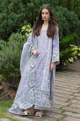 BrandsInn-3PC LAWN EMBROIDERED SHIRT WITH KHADDI NET EMB DUPATTA AND TROUSER-BI-4804