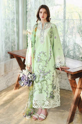 BrandsInn-3PC DHANAK EMBROIDERED SHIRT WOOL PRINTED SHAWL AND TROUSER-Bi-5083