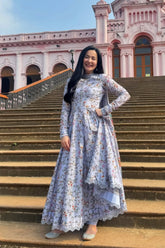 BrandsInn-3PC KHADDAR PRINTED SHIRT WITH KHADDAR PRINTED DUPATTA AND PRINTED TROUSER-BI-