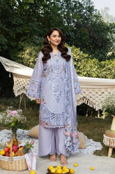 BrandsInn-3PC DHANAK EMBROIDERED SHIRT WITH DHANAK EMBROIDERED SHAWL AND TROUSER-BI-5218