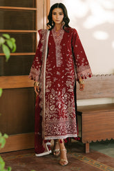 BrandsInn-3PIECE LAWN EMBROIDERED SHIRT WITH KHADDI NET EMB DUPATTA AND TROUSER-BI-4700