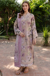 BrandsInn-3PC KHADDAR PRINTED SHIRT WITH KHADDAR PRINTED DUPATTA AND PRINT TROUSER-BI-2644