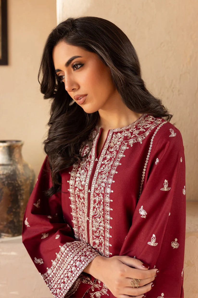 BrandsInn-2PC SEQUIN LAWN EMBROIDERED SHIRT WITH SEQUIN LAWN EMBROIDERED TROUSER-BI-371
