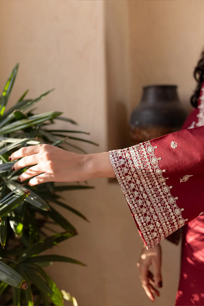 BrandsInn-2PC SEQUIN LAWN EMBROIDERED SHIRT WITH SEQUIN LAWN EMBROIDERED TROUSER-BI-371