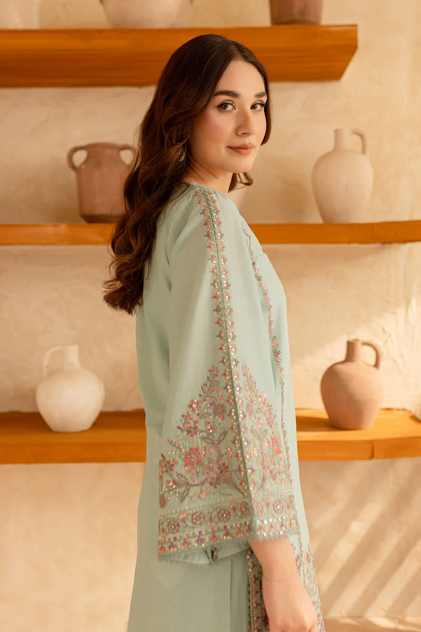 BrandsInn-2PC SEQUIN LAWN EMBROIDERED SHIRT WITH SEQUIN LAWN EMBROIDERED TROUSER-BI-268