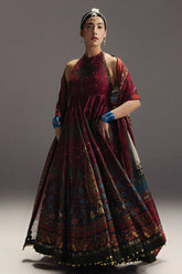 BrandsInn-3PC DIGITAL PRINTED FROCK WITH SILK PRINTED DUPATTA & DYED TROUSER-BI-065