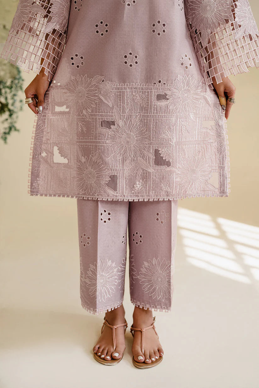 BrandsInn-3PC LAWN EMBROIDERED SHIRT WITH KHAADI NET DUPATTA & TROUSER-BI-377