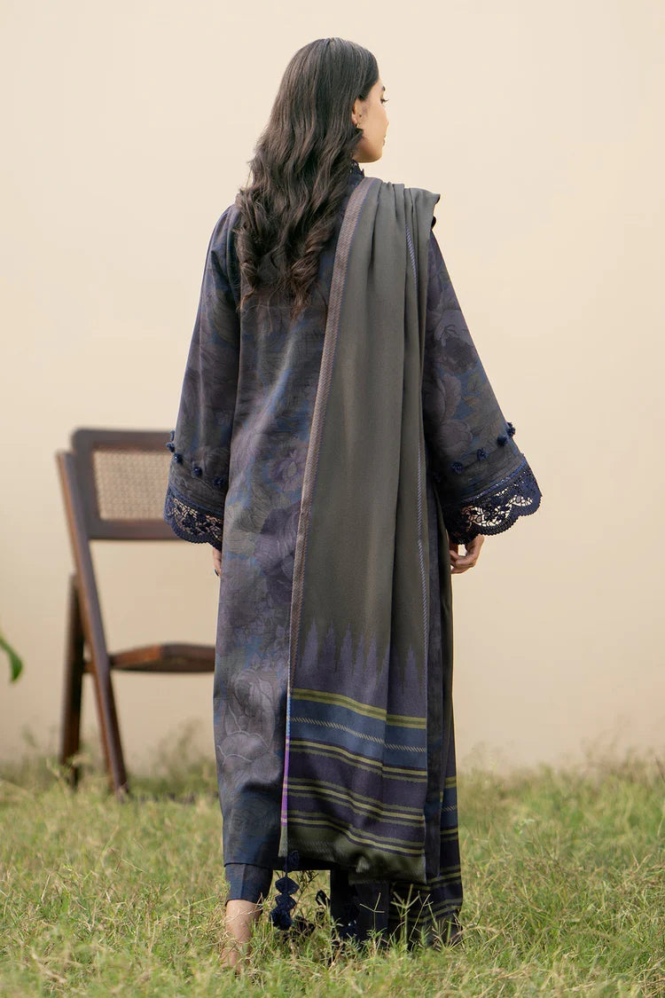 BrandsInn-3PC KHADDAR PRINTED SHIRT WITH KHADDAR PRINT DUPATTA AND PRINT TROUSER-BI-2631