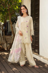 BrandsInn-3PC LAWN EMB PRINTED SHIRT WITH SILK PRINTED DUPATTA & PRINTED TROUSER-BI-044
