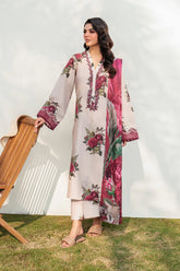 BrandsInn-3PC KARANDI PRINTED SHIRT WITH KARANDI PRINTED DUPATTA AND TROUSER-BI-2572