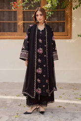 BrandsInn-3PC LAWN EMBROIDERED SHIRT WITH CHIFFON EMBROIDERED DUPATTA AND EMB TROUSER-BI-4766