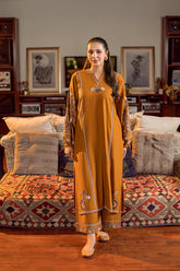 BrandsInn-2PC DHANAK EMBROIDERED SHIRT AND EMBROIDRED SLEEVES-BI-134