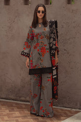 BrandsInn-3PC KHADDAR PRINTED SHIRT WITH KHADDAR PRINTED DUPATTA AND PRINT TROUSER-BI-