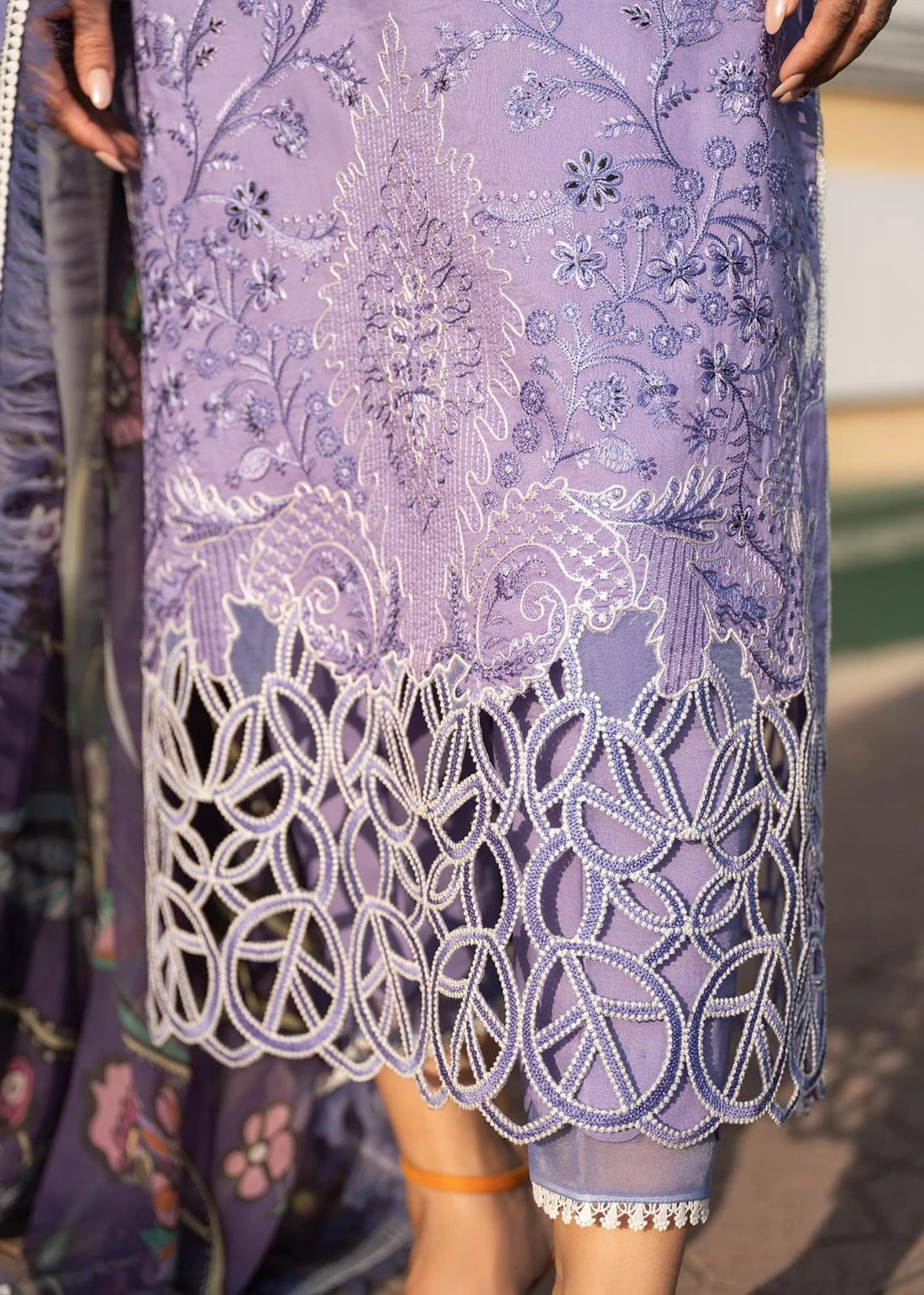 BrandsInn-3PC LAWN EMBROIDERED SHIRT WITH MONARK PRINT DUPATTA AND TROUSER-BI-251
