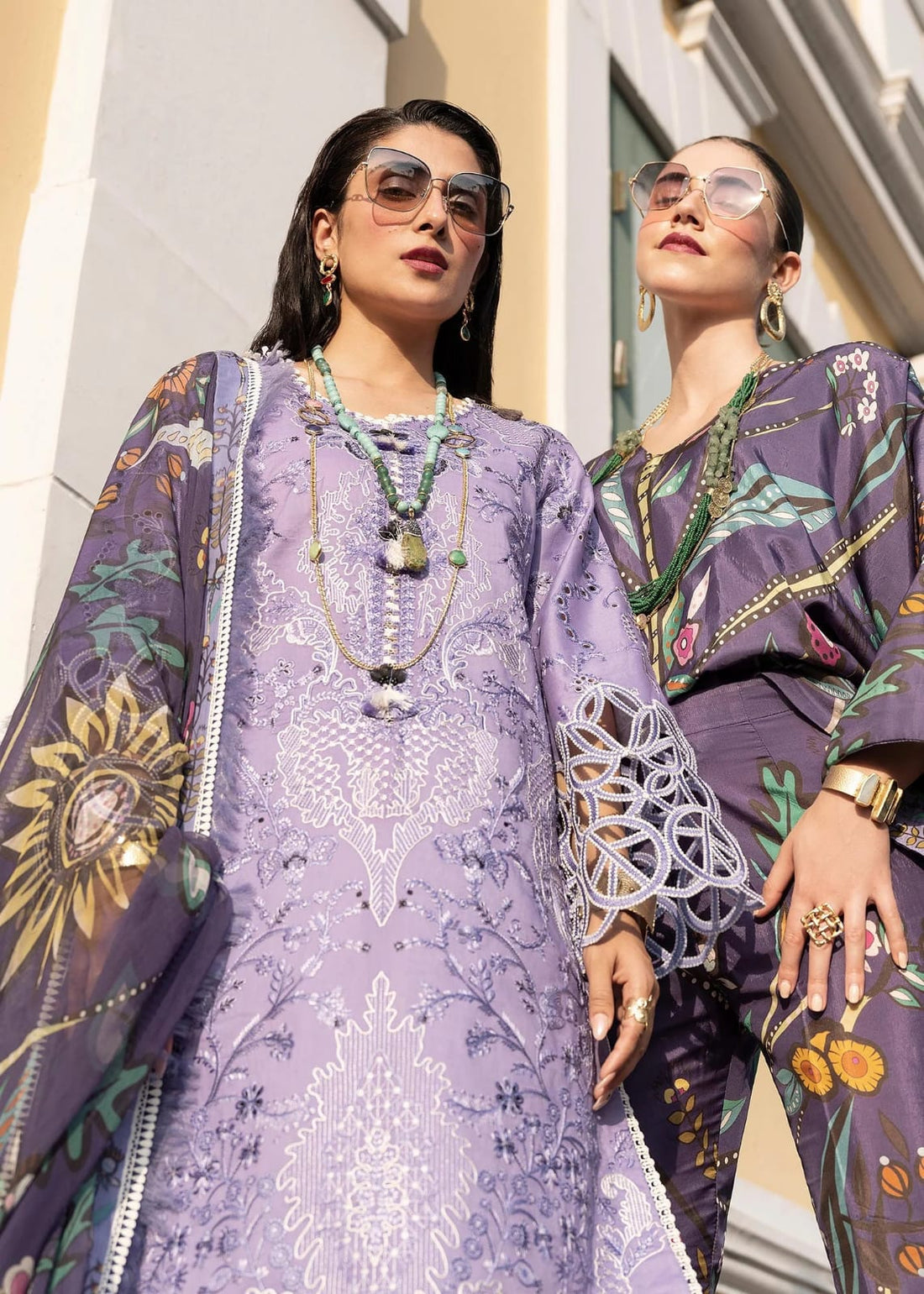 BrandsInn-3PC LAWN EMBROIDERED SHIRT WITH MONARK PRINT DUPATTA AND TROUSER-BI-251