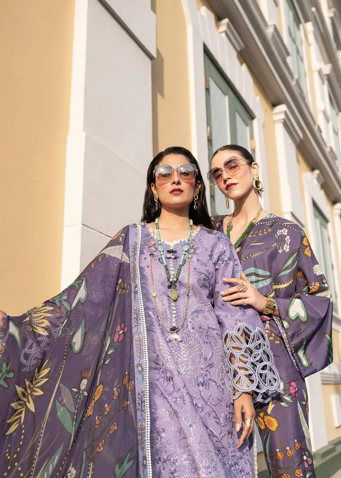 BrandsInn-3PC LAWN EMBROIDERED SHIRT WITH MONARK PRINT DUPATTA AND TROUSER-BI-251
