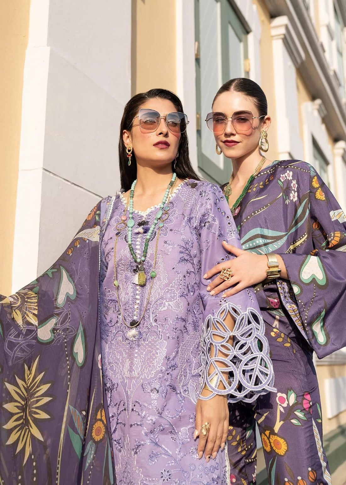 BrandsInn-3PC LAWN EMBROIDERED SHIRT WITH MONARK PRINT DUPATTA AND TROUSER-BI-251