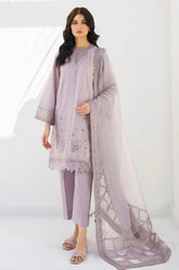 BrandsInn- 3PC LAWN HEAVY EMBROIDERED SHIRT WITH ORGANZA EMBROIDERED READY TO WEAR DUPATTA-BI-166