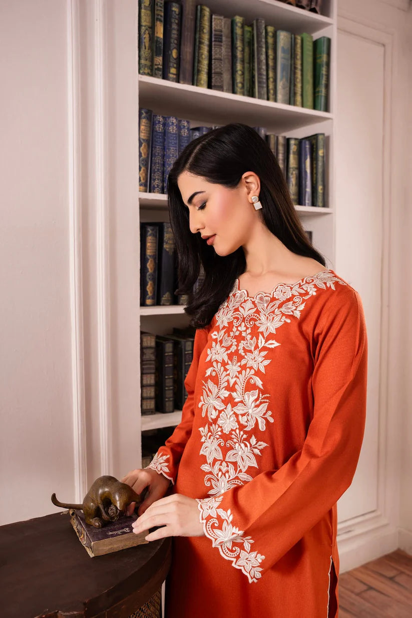 BrandsInn-3PC LAWN EMBROIDERED SHIRT WITH BAMBER CHIFFON DUPATTA AND LAWN TROUSER-BI-255