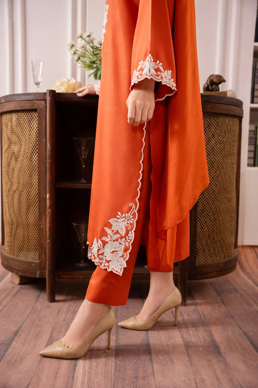 BrandsInn-3PC LAWN EMBROIDERED SHIRT WITH BAMBER CHIFFON DUPATTA AND LAWN TROUSER-BI-255