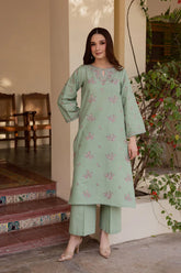 BrandsInn-2PC LAWN SEQUIN EMBROIDERED SHIRT WITH TROUSER-BI-237