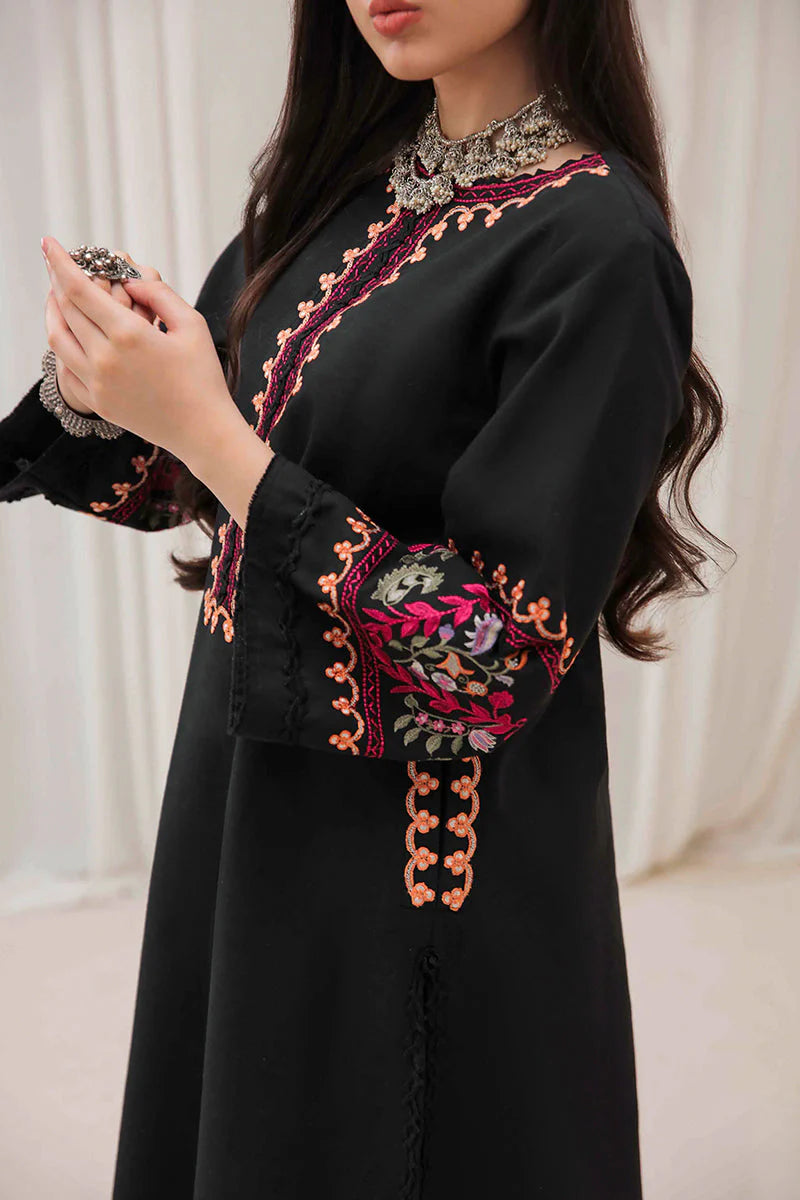 BrandsInn-2PC DHANAK EMBROIDERED SHIRT & EMBROIDERED TROUSER-BI-4144