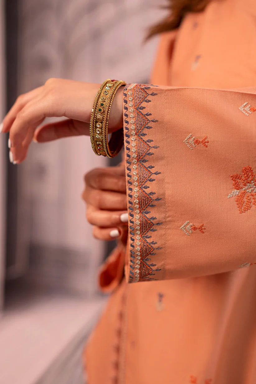 BrandsInn- 2PC LAWN EMBROIDERED SHIRT AND EMBROIDERED TROUSER -BIC-410