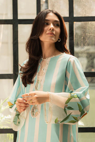BrandsInn-2pc Shemoz Silk Print With Shemoz Silk Trouser-BI-4106