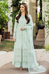 BrandsInn-3PC LAWN EMBROIDERED SHIRT WITH ORGANZA EMB DUPATTA AND TROUSER-BI-4624
