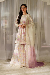 BrandsInn-3PC LAWN DIGITAL PRINTED EMB SHIRT WITH SILK TYE&DYE EMB DUPATTA AND PRINTED TROUSER-BI-027