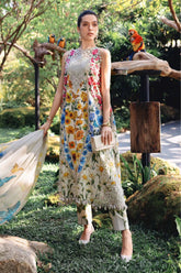 BrandsInn-3PC LAWN DIGITAL PRINTED EMB SHIRT WITH SILK PRINTED DUPATTA AND PRINTED TROUSER-BI-017