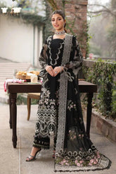 BrandsInn-3PC LAWN EMBROIDERED SHIRT WITH CHIFFON EMBROIDERED DUPATTA AND TROUSER -BI-4633