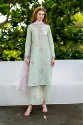 BrandsInn-3PC LAWN DIGITAL PRINTED SHIRT WITH SILK PRINTED DUPATTA AND PRINTED TROUSER-BI-035