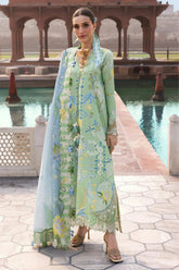 BrandsInn-3PC LAWN DIGITAL PRINTED EMB SHIRT WITH SILK PRINTED DUPATTA AND PRINTED TROUSER-BI-024