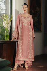 BrandsInn-3PC RAW SILK EMBROIDERED SHIRT WITH SILK EMBROIDERED DUPATTA AND EMB TROUSER-BI-5141