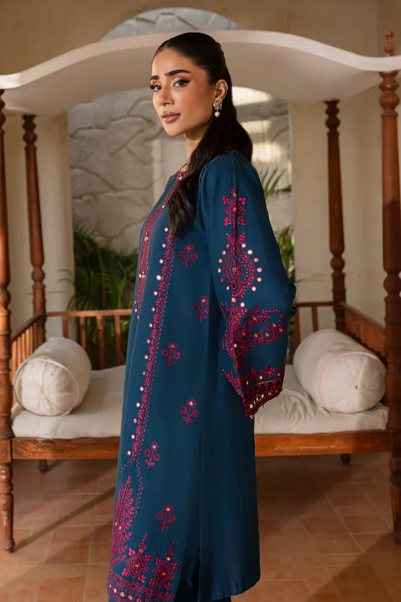 BrandsInn-2PC SEQUIN LAWN EMBROIDERED SHIRT WITH SEQUIN LAWN EMBROIDERED TROUSER-BI-202