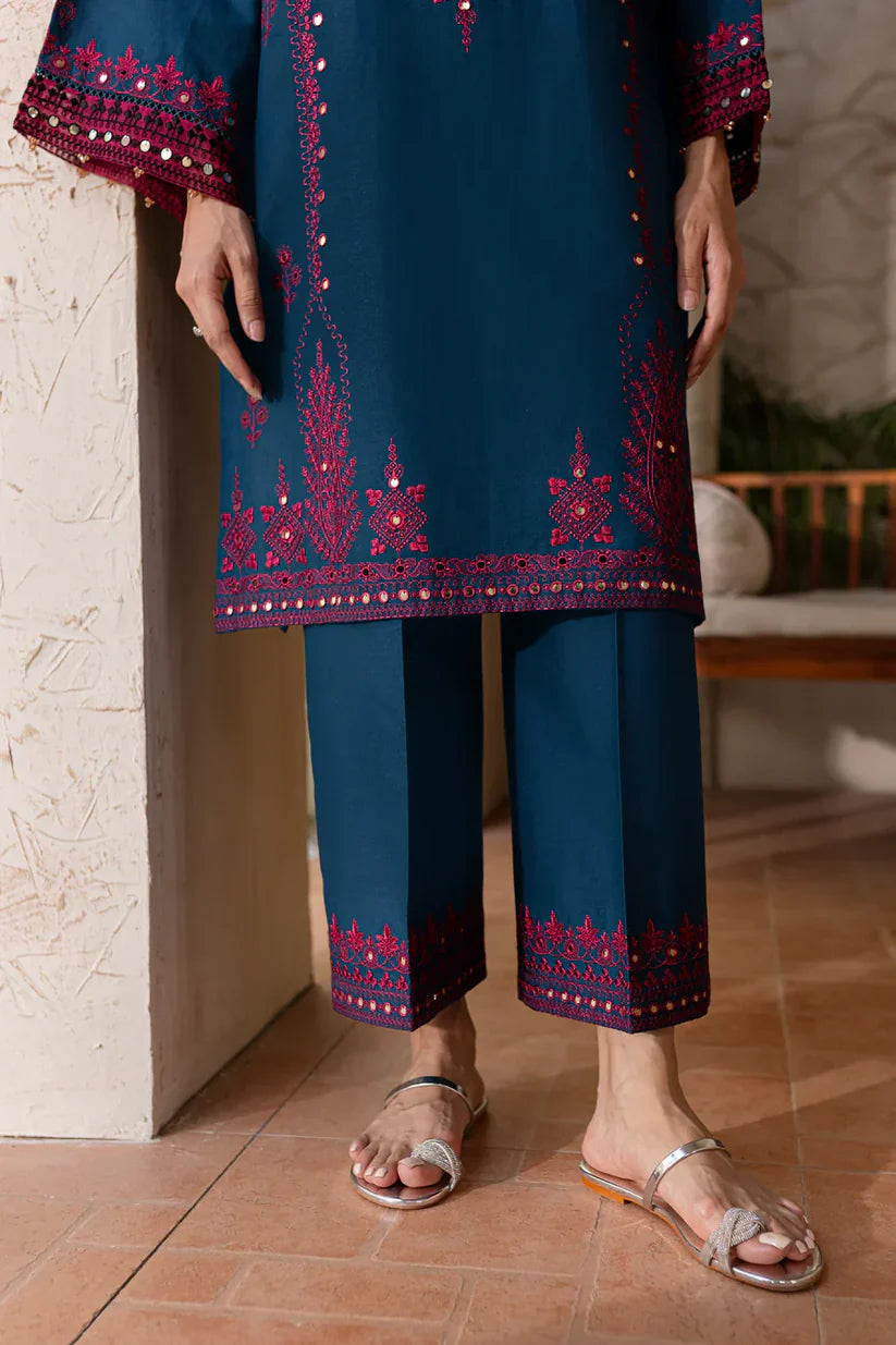 BrandsInn-2PC SEQUIN LAWN EMBROIDERED SHIRT WITH SEQUIN LAWN EMBROIDERED TROUSER-BI-202
