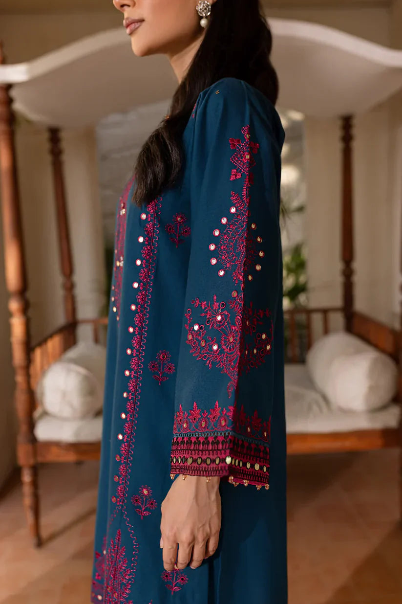 BrandsInn-2PC SEQUIN LAWN EMBROIDERED SHIRT WITH SEQUIN LAWN EMBROIDERED TROUSER-BI-202