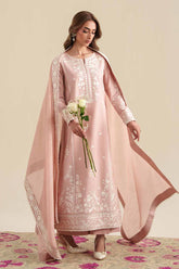 BrandsInn-3PC LAWN EMBROIDERED SHIRT WITH CHIFFON EMB DUPATTA AND TROUSER-BI-4915