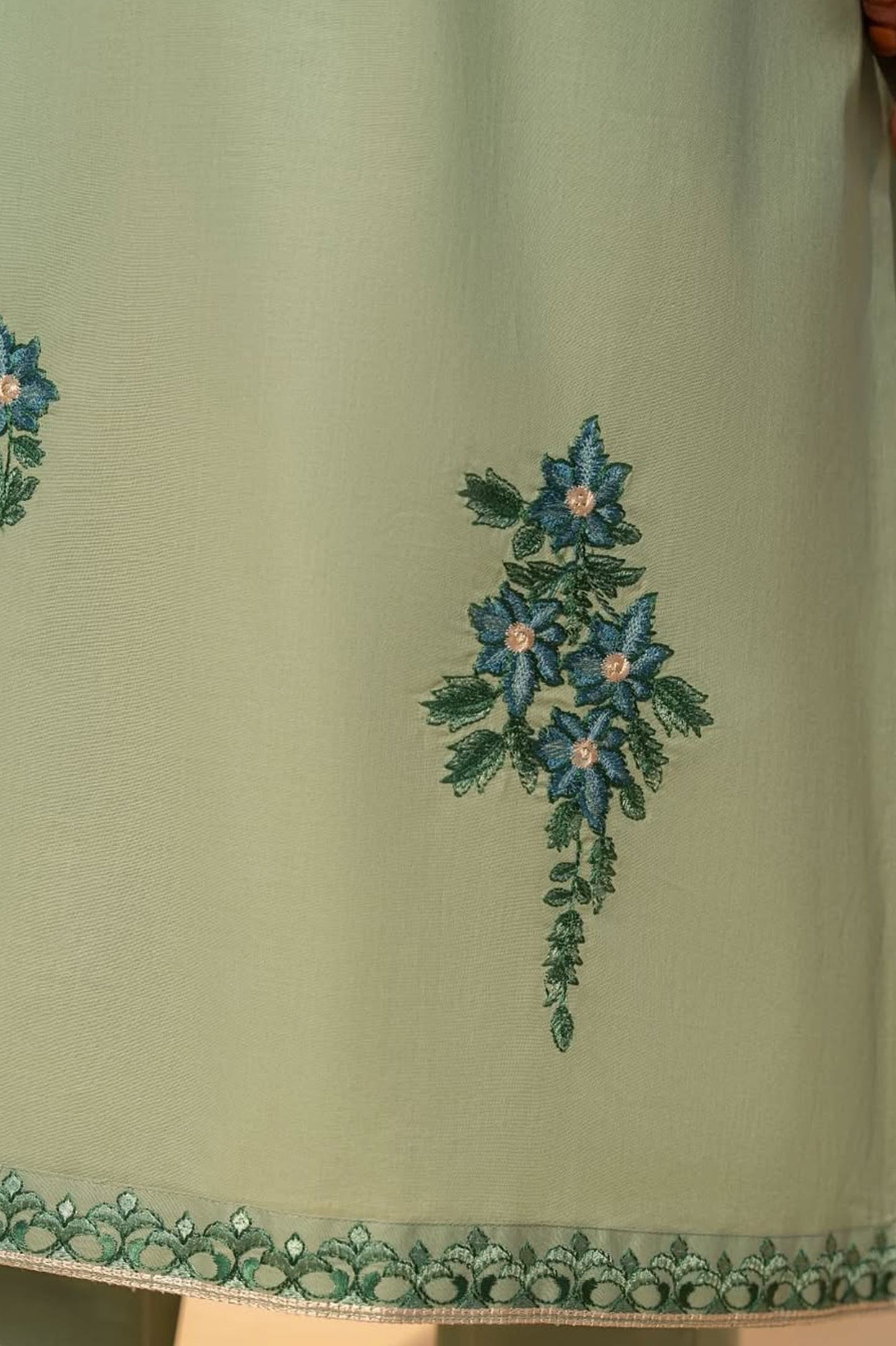 BrandsInn-3PC LAWN EMBROIDERED SHIRT WITH CHIFFON EMBROIDERED DUPATTA AND TROUSER-BI-318