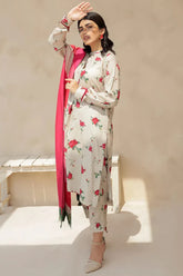 BrandsInn-3PC KARANDI PRINTED SHIRT WITH KARANDI PRINTED DUPATTA AND TROUSER-BI-2575