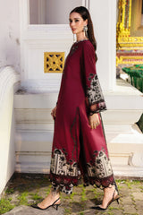 BrandsInn-3PC KHADDAR PRINTED SHIRT WITH KHADDAR PRINTED DUPATTA AND PRINT TROUSER-BI-