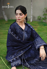 BrandsInn-3PC DHANAK EMBROIDERED SHIRT WITH DHANAK EMBROIDERED SHAWL AND EMB TROUSER-BI-5183