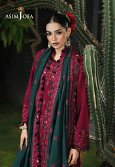 BrandsInn-3PC KARANDI EMBROIDERED SHIRT WITH KARANDI EMB SHAWL AND TROUSER-BI-5235